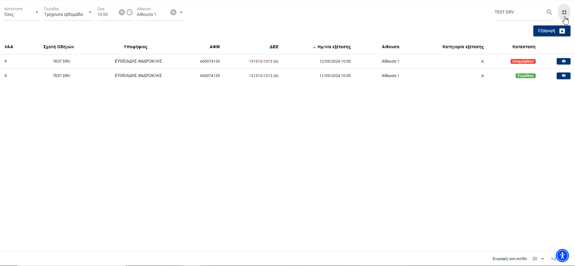 Εικόνα μεγένθυσης της σελίδας
